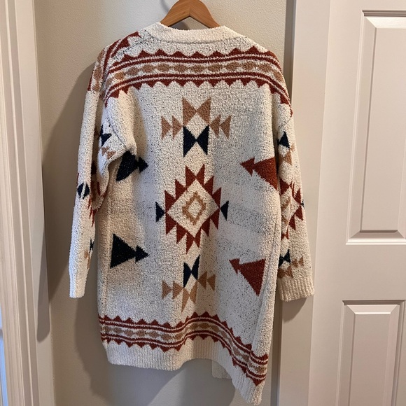NWT Color Block Print Cardigan - Picture 2 of 3